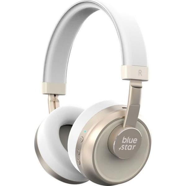 Bluetooth-hörlurar - BLUE STAR - BH02 - Vit - 40h batteritid - Supra-aural Vit