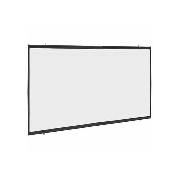 Väggmonterad projektionsduk - vidaXL - 84'' (16:9) - Matt vit - Polyester - 190x115 cm - Väggmontering - Diagonal 84''