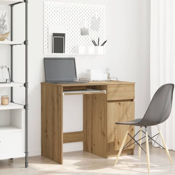 Skrivebord ek hantverk 86x49x76 cm ingenjörsträ