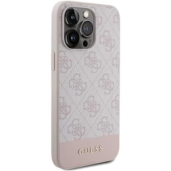 Hårt skydd - Guess - GUHCP14LG4GLPI - iPhone 14 Pro - Rosa - 4G-randmönster Rosa