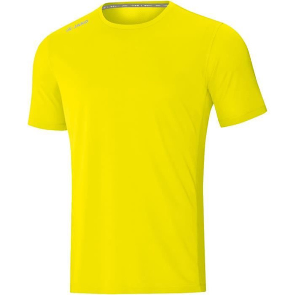 Löpart-shirt - JAKO - Run 2.0 - Fluorescerande gul - Korta ärmar - Andas Fluorescerande gul XL