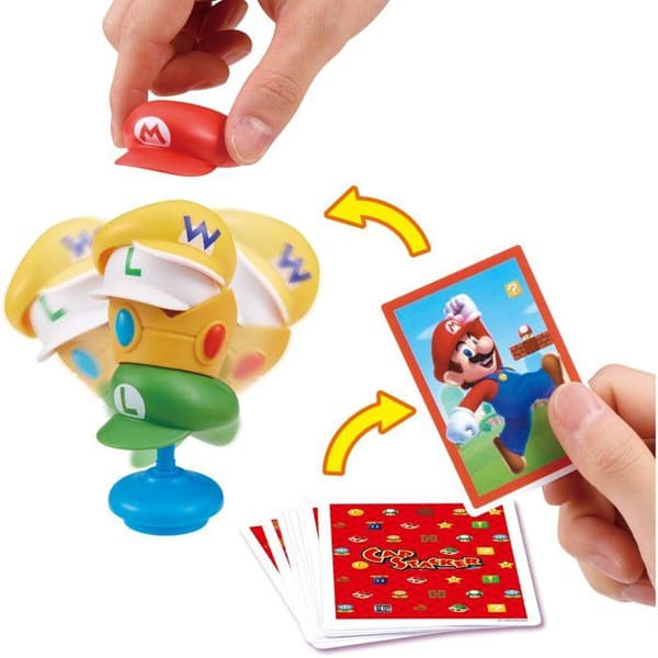 Super Mario Cap Stacker - Balansspel - EPOCH GAMES - Stapling - Färdighets spel Flerfärgad