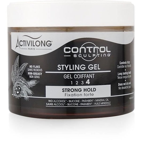 Activilong Control Sculpting Styling Gel Force 4 Strong Fixing Castor and Wheat Proteins 300 ml