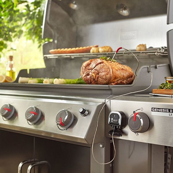 Ansluten termometer - WEBER - IGrill 3 - Omgivnings- och kärntemperaturmätning Svartvitt