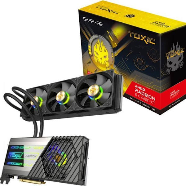 Grafikkort - SAPPHIRE - TOXIC AMD RADEON™ RX 6900 XT GAMING OC - 16 GB - GDDR6 - HDMI / TRIPLE DP (11308-13-20G)