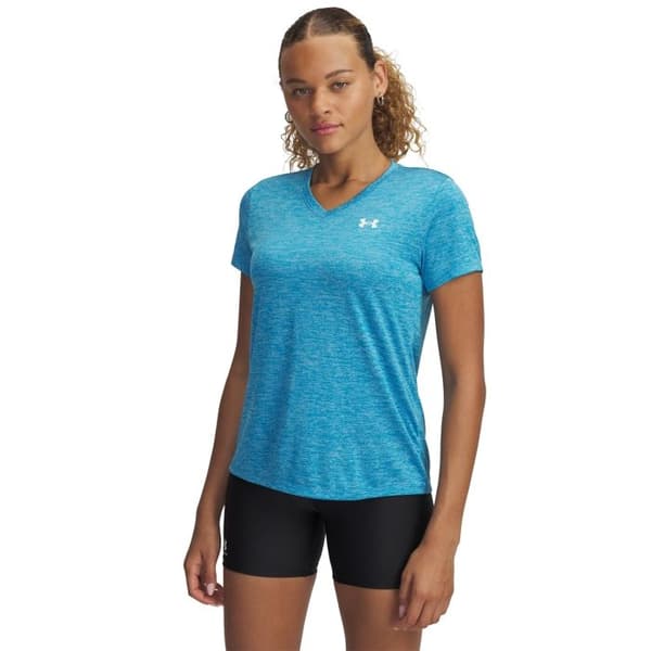 Under Armour Tech™ Twist träningstop för kvinnor eter blå/vit S