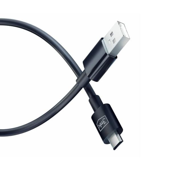 USB-kabel - 3MK - Hyper - USB-A till Micro USB - 1,2m - Svart - Hög överföringshastighet