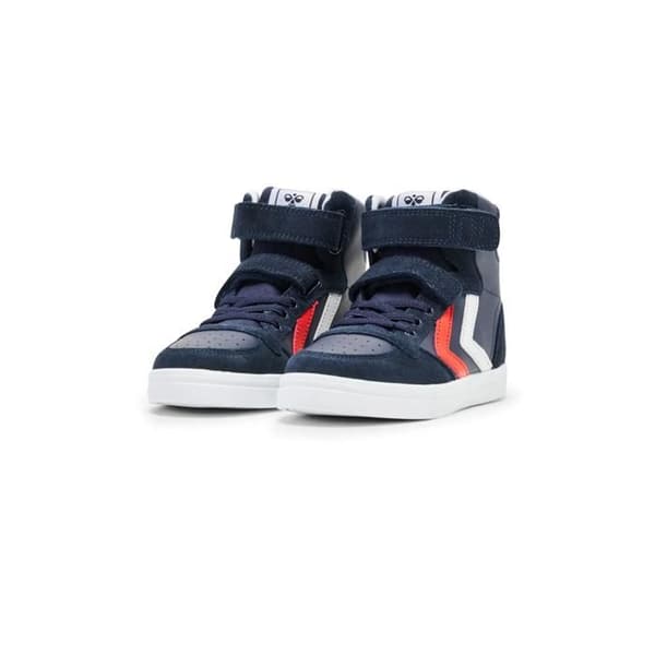 Barnskor i läder Hummel Slimmer Stadil High - blå blå 35