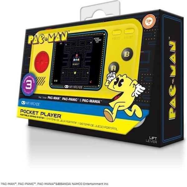 Bärbar konsol - My Arcade - Retro Handheld Pac-Man - Gul - Multiplattform Gul
