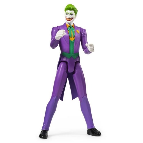 Joker Figur 30 cm - Batman - SPIN MASTER - Storformat ledad figur - Vit
