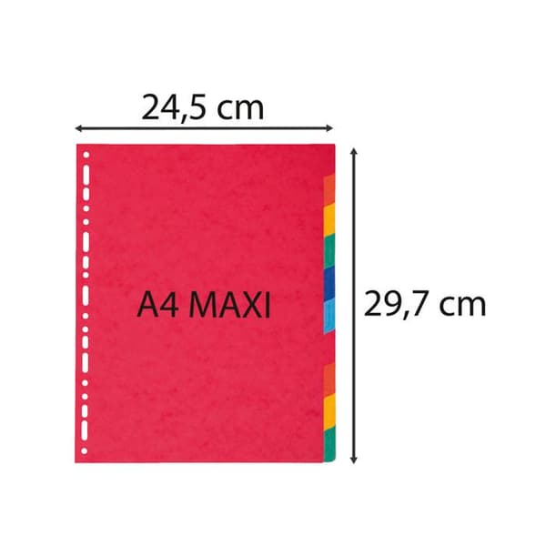 10 plastfickor 225g 10 positioner - A4 maxi -