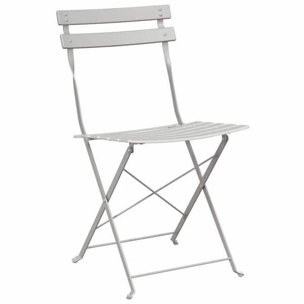 vidaXL Bistroset 3 delar Fällbar Beige Stål 42002971