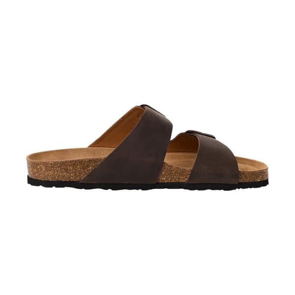 Mules Platta Läder Tamaris - Brun Pull Up Marron Pull Up 42