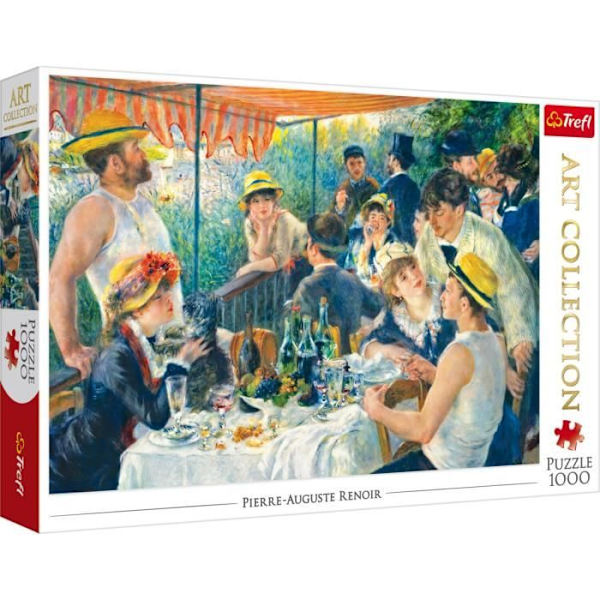 Pussel 1000 bitar: Art Collection - Lunchbåtare, Pierre-Auguste Renoir Coloris Unique Enfärgad