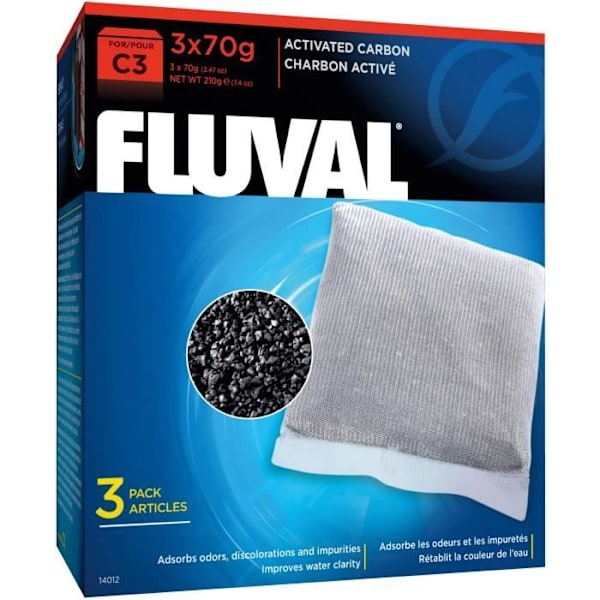 Charbon C3 - FLUVAL - För fisk - Förbättrar vattnets klarhet