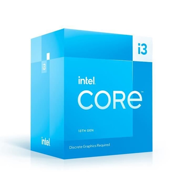 Intel Core i3-13100F-processor - INTEL - 3,4 GHz / 4,5 GHz - 4 kärnor - 12 MB cache