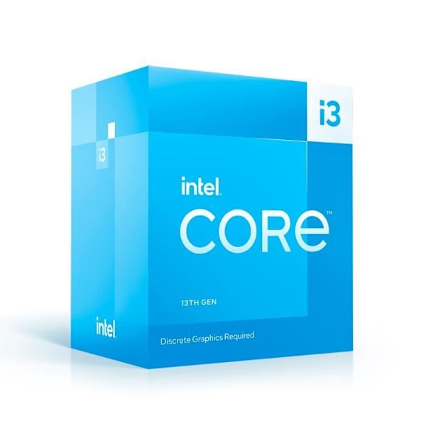 Intel Core i3-13100F-processor - INTEL - 3,4 GHz / 4,5 GHz - 4 kärnor - 12 MB cache