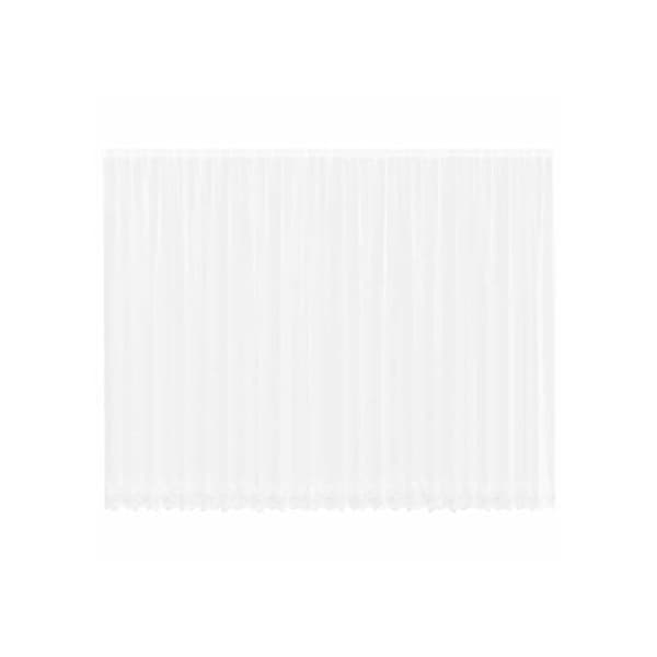 Blommönstrad spetsgardin - vidaXL - Vit - Polyester - 260x600 cm - Ljusfilterande - Integritetspaneler Vit