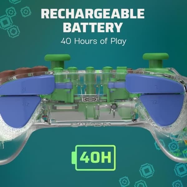 Realmz Wireless Controller Ns Steve Minecraft-Tillbehör-SWITCH Flerfärgad