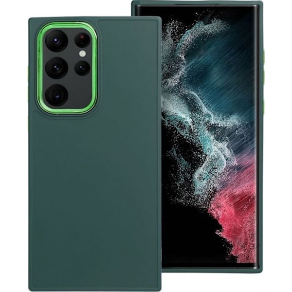 Telefontill förstärkare - hörlursförstärkare Oem Futeral FRAME för SAMSUNG S22 Ultra grön