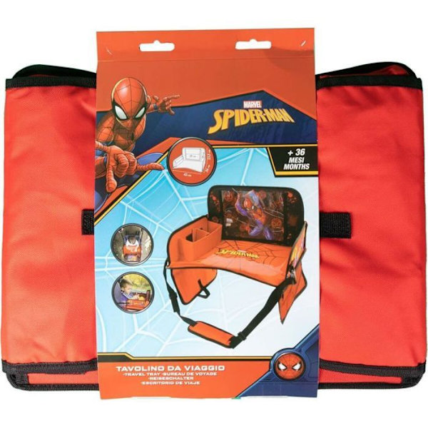 Resebord - Spiderman - CZ10642 - Röd - Justerbar - Bekväm Röd