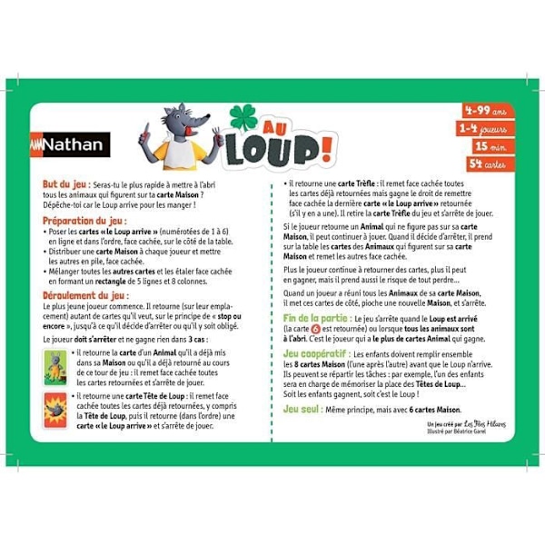 Nathan - Au Loup - Kortspel Gul