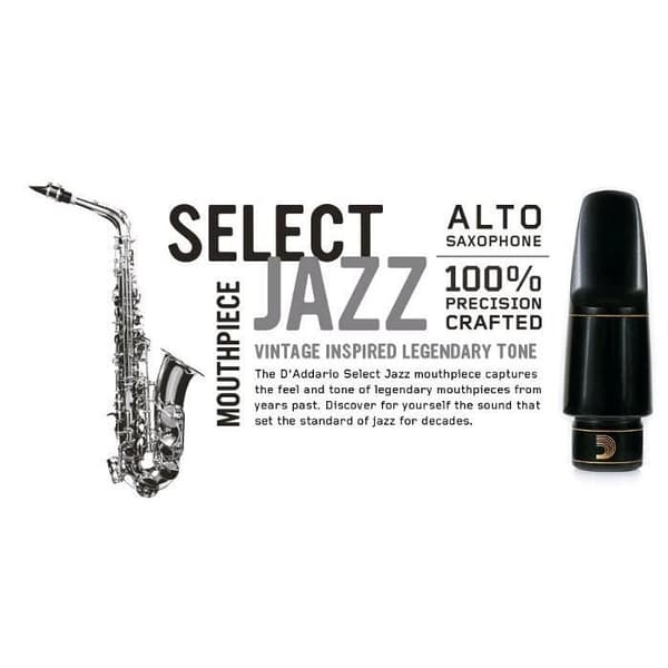D'ADDARIO SELECT JAZZ MJS-D5M Ebonit munstycke ALTO SAXOFON
