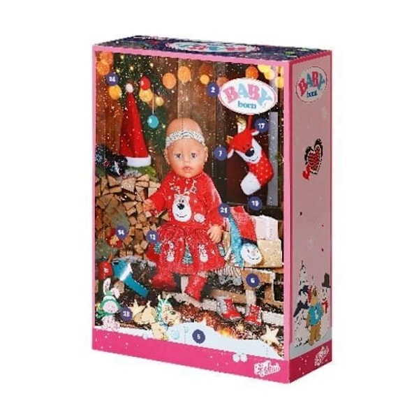 Adventskalender - ZAPF CREATION - BABY BORN - 43 cm - Fällbar - Tillbehör för docka Flerfärgad