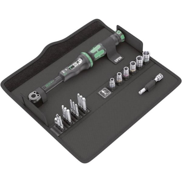 Momentnyckel - WERA - Click-Torque A 6 Set 1 - 2,5-25 Nm - 1/4" vändbar - Hög precision