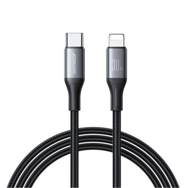 USB-C - Lightning-kabel - JOYROOM - S-A28 - 30W PD - 2 m - Flätad nylon
