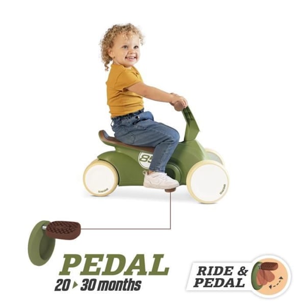 BERG - Ride-on och gokart GO² Retro grön