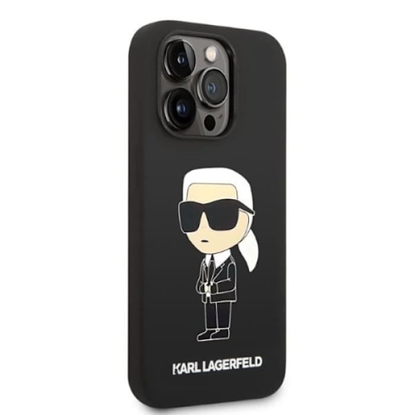 Karl Lagerfeld Silikon NFT Ikonik MagSafe - Fodral till iPhone 14 Pro Max (svart) - 3666339087715