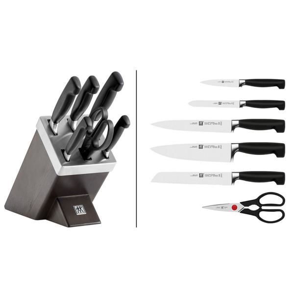 Zwilling Sharpblock 6-delat knivblock sortiment 4 stjärnigt 0,000000
