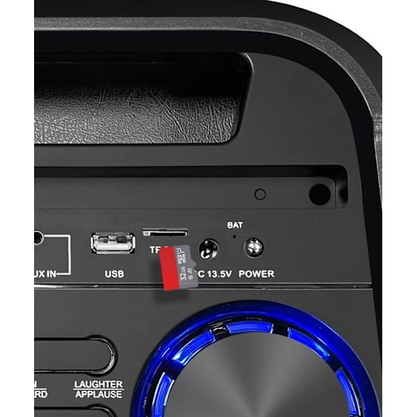 Sytech Ledflow Series Speaker, 2 x 6,5", 60 W, RM, RGB Flame, Uppladdningsbar, USB, TF, FM, TWS