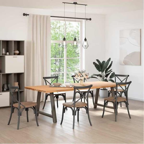 vidaXL Matbordben i A-form, 2 stycken, 100 x (72-73) cm, stål 4012867