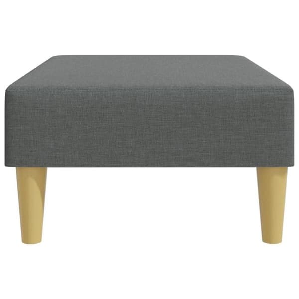 Fotpall - Mörkgrå - 77x55x31 cm - Hållbart tyg - Modern design mörkgrå