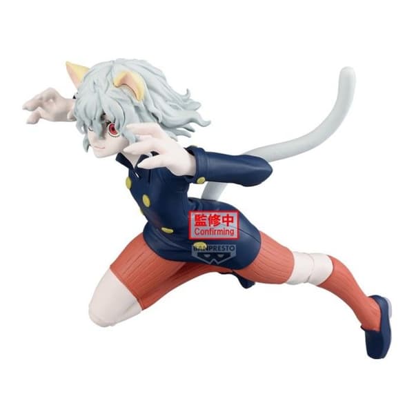 Figur - BANPRESTO - Neferpitou - 16 cm - Vibration Stars - Hunter x Hunter Ljusgrått hår; röda ögon; krämfärga