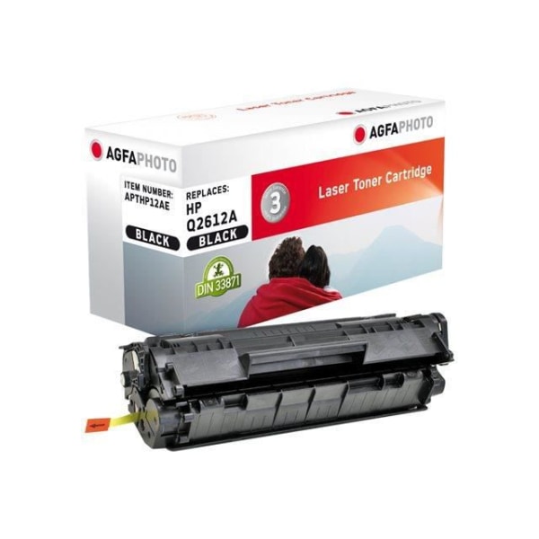 AGFA-tonerkassett för HP LaserJet 10XX, 30XX, M1005, M1319 - Svart - Kapacitet 2300 sidor
