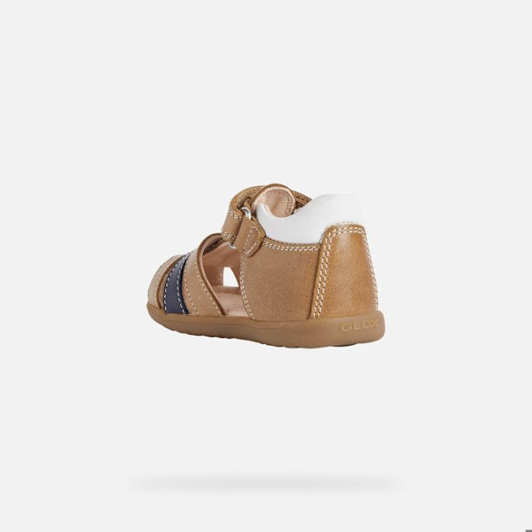 Sandaler för spädbarn - Geox - Macchia - Andningsbara - Bekväma - Karamellläder kola 26
