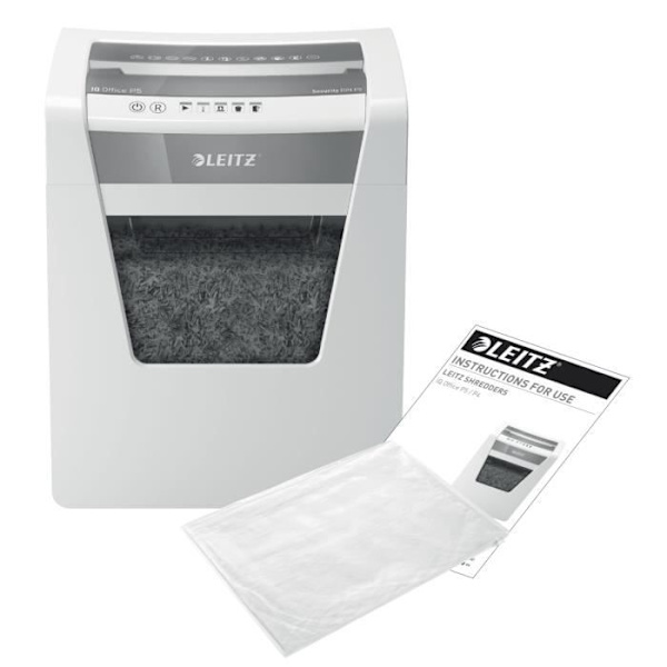 Leitz IQ Office P-5, Micro-cut strimling, 22,3 cm, 2 x 15 mm, 23 L, Taktil, 120 min