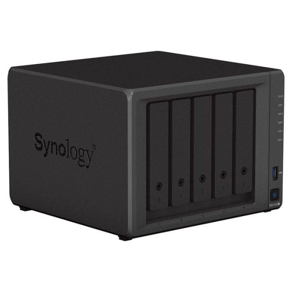 Synology - DS1522+/8G/3Y/40T-HAT3300/MONTERA - DS1522+ 8GB NAS 40TB (5X 8TB) HAT3300, sätter ihop och testar med OS DSM installerat