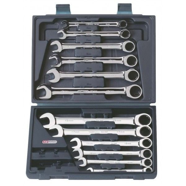 CHROMEplus spärrnyckelsats 16p.8-9-10-11-12-13-14-15-16-17-18-19 mm KS TOOLS
