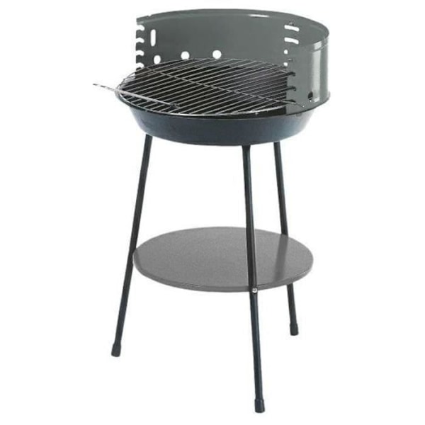 Rund grill 35 cm trädgård Master Grill MG915 kol Grå