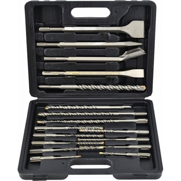Burin - bedane - pointerolle Awtools - AW42917 - Borr JEU DE BURINS ET FORETS SDS+ 17 st.
