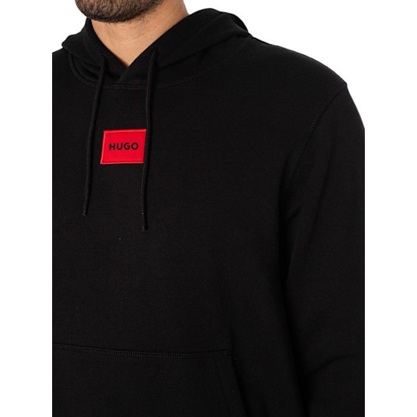 SWEAT À CAPUCHE HUGO DARATSCHI214 MED SVART LOGO Svart jag