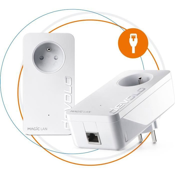 DEVOLO Magic 2 LAN - Startpaket - 2 CPL-adaptrar - 2400 Mbits/s