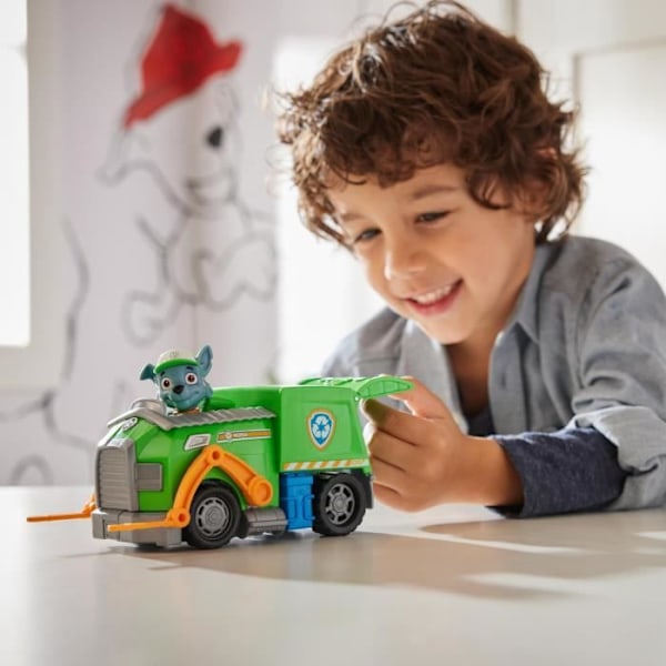 SPIN MASTER VEHICLE + ROCKY FIGURINE Paw Patrol Flerfärgad