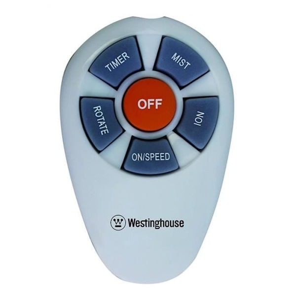Stående fläkt - Westinghouse - Cascata - 3 hastigheter - Fuktning - Oscillation 360° Vit och svart
