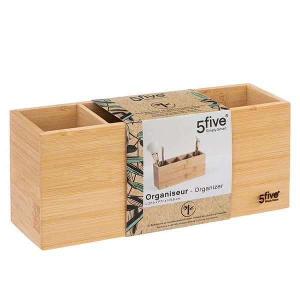 Organisatör 4 fack bambu - 5 five simply smart beige