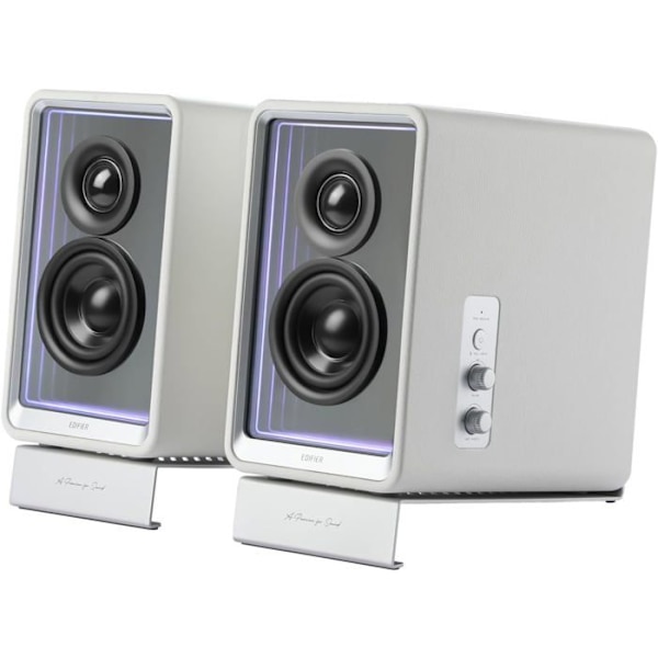 Aktiv högtalare - EDIFIER - QR65 - 70 W - Bluetooth - RGB ljuseffekter Vit